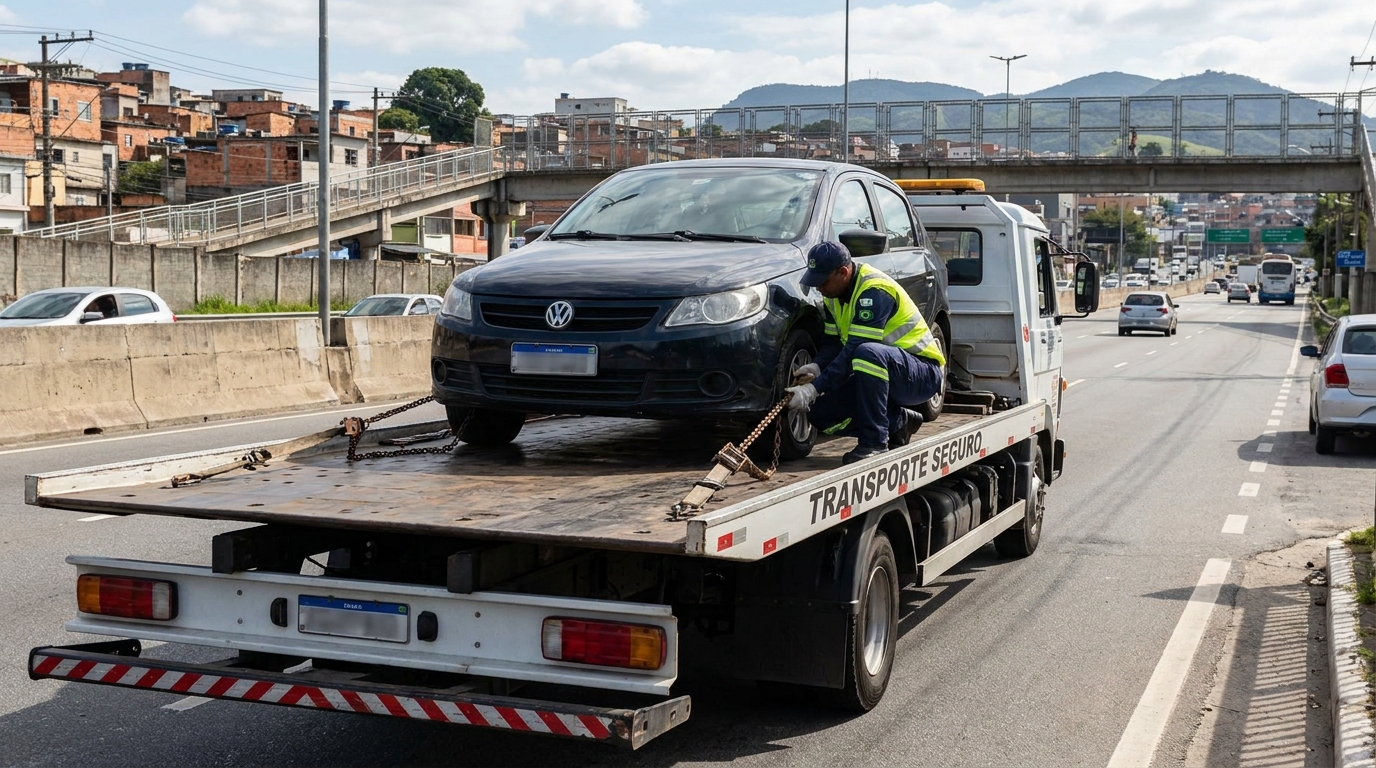 Logística para Veículos Parados em Santos‑SP