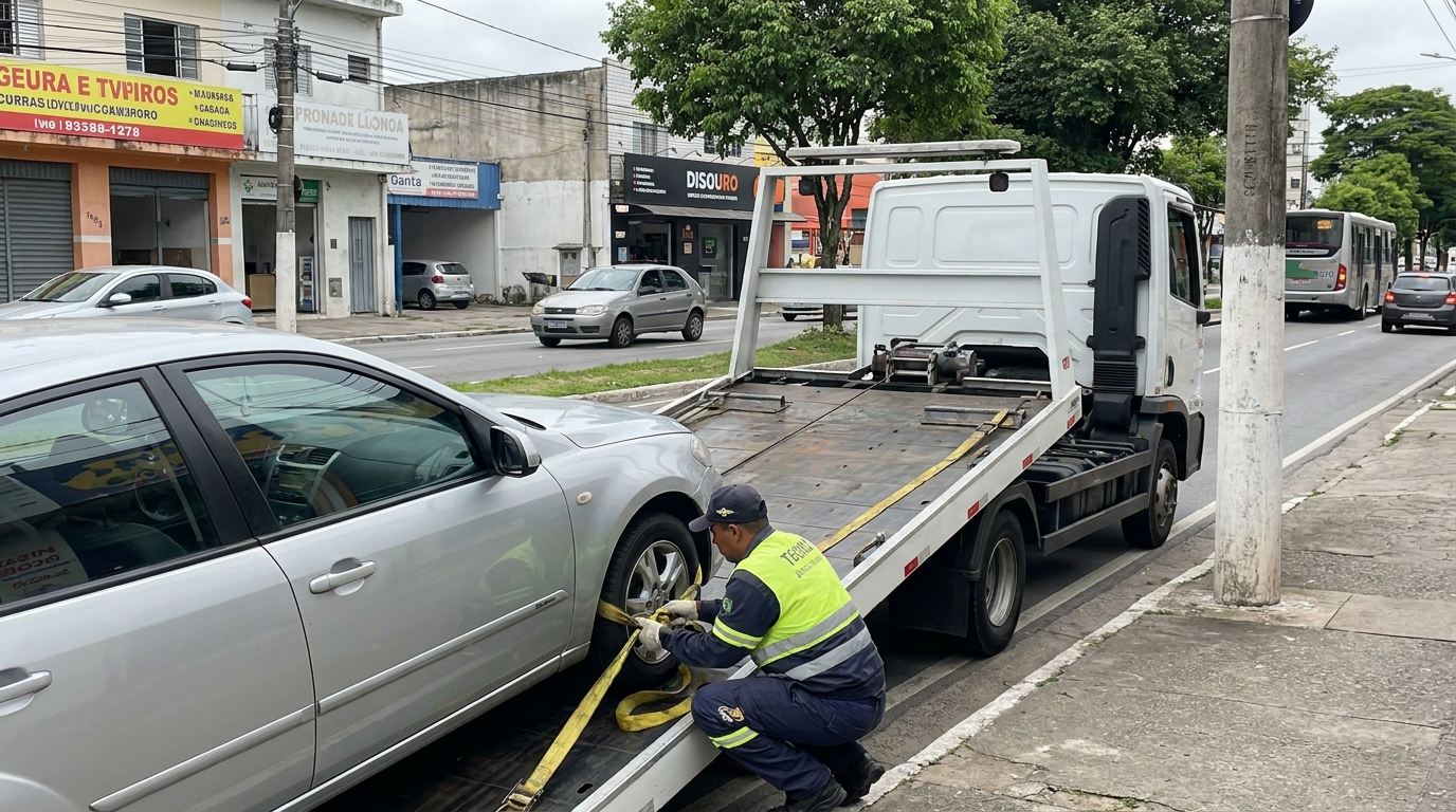 Transporte de Automóvel na Aparecida, Santos‑SP