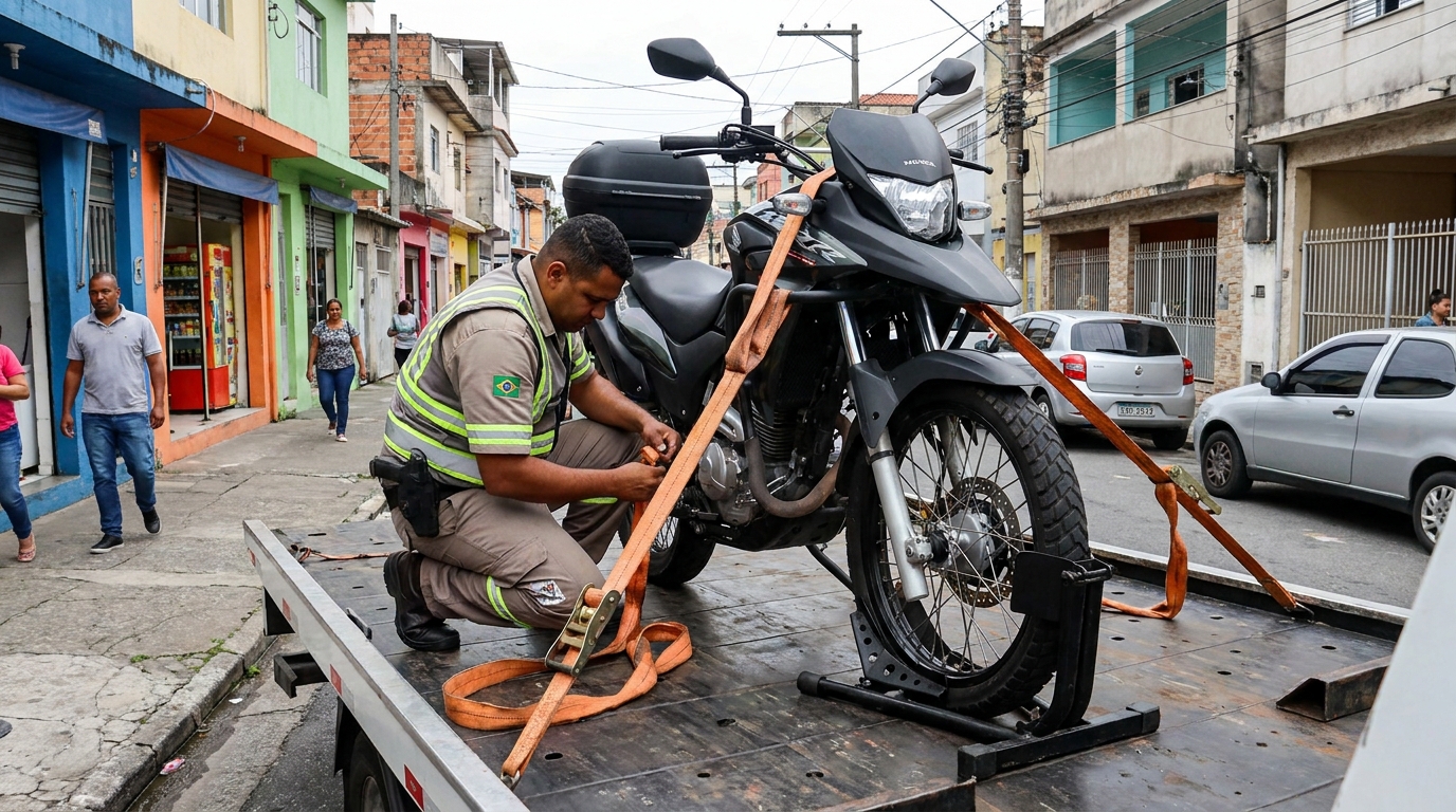 Guincho para Moto na Aparecida, Santos‑SP